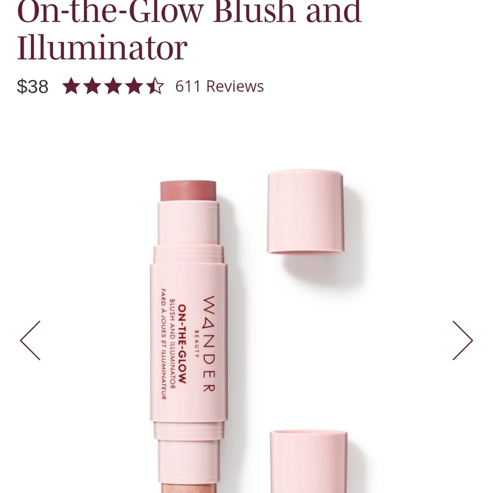 Wander Beauty On-the-Glow Blush and Illuminator - Pink